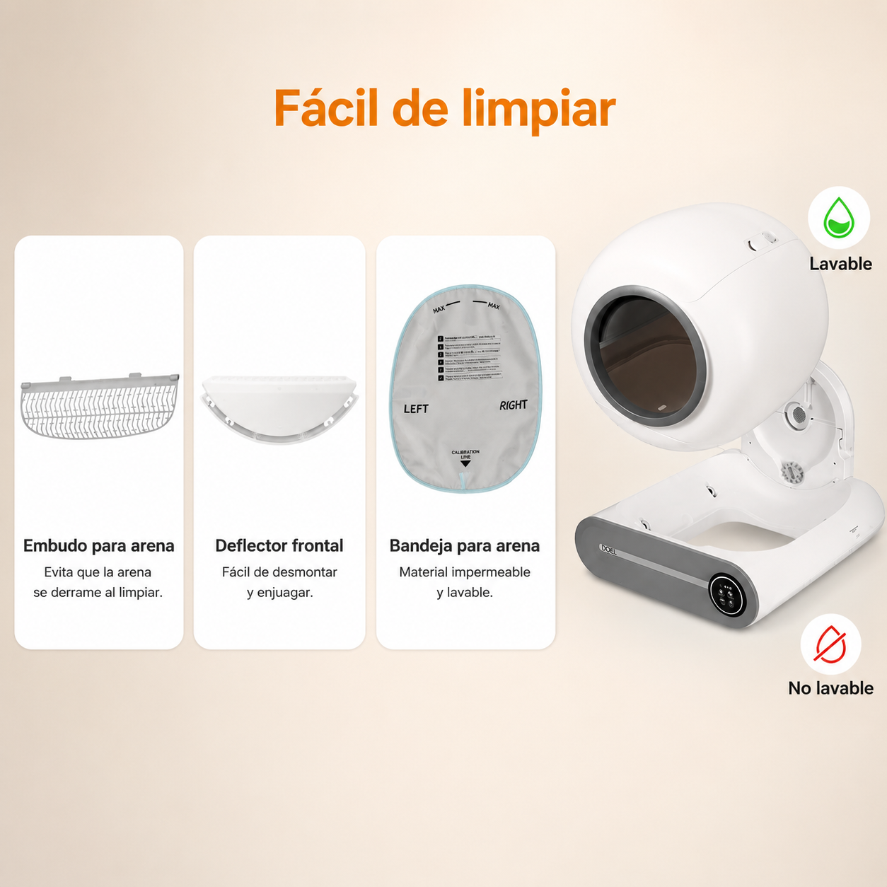Arenero Automático Inteligente para Gatos T25 WiFi