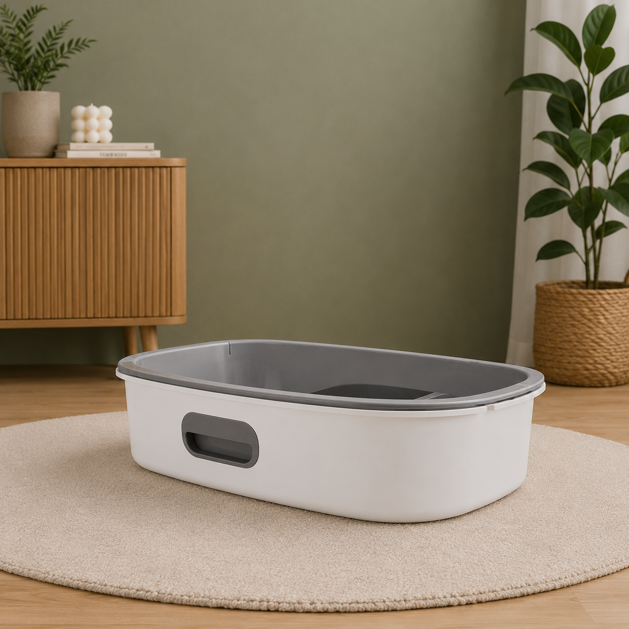 Caja de arena cerrada para gatos XXL