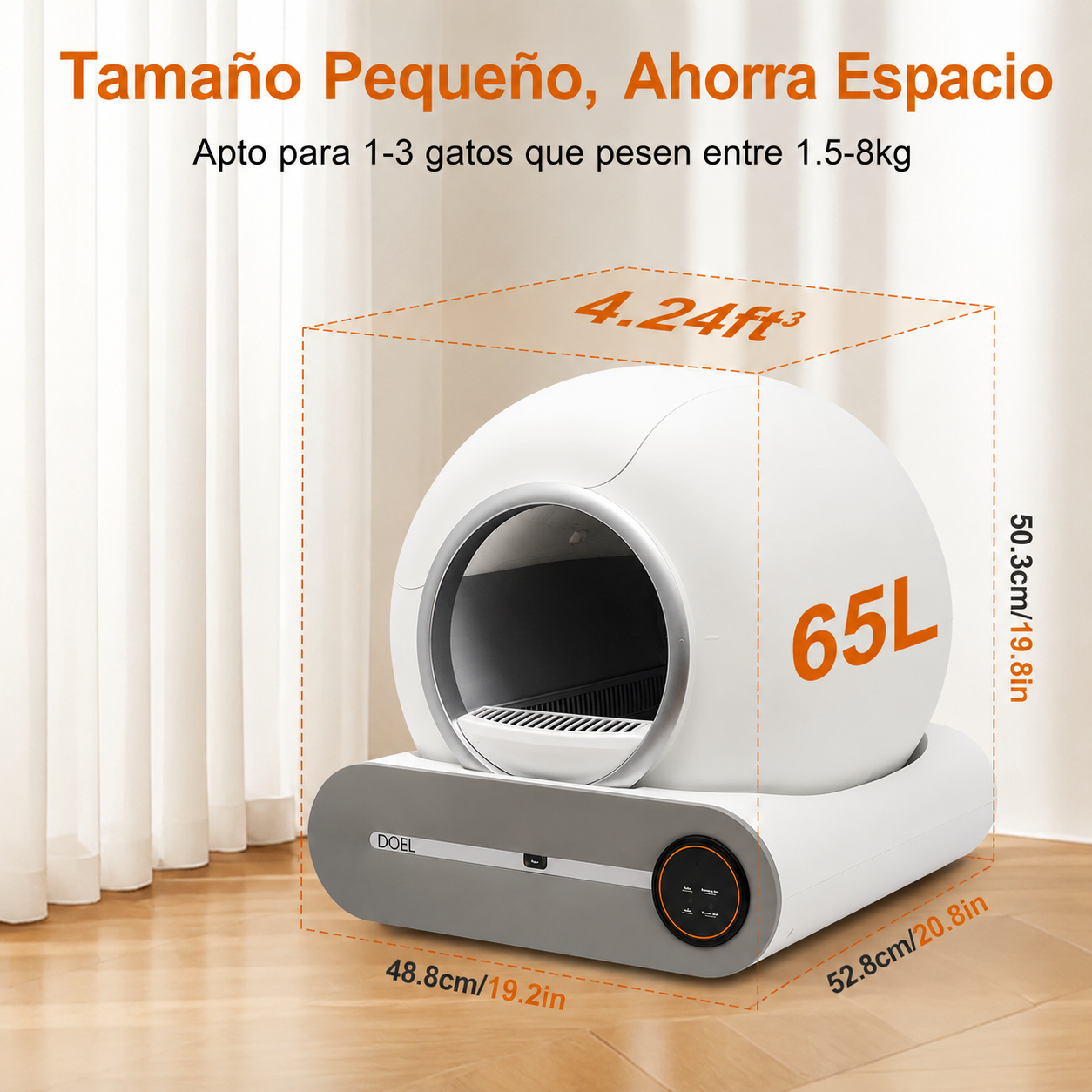 Arenero Automático Inteligente para Gatos  T25 WiFi