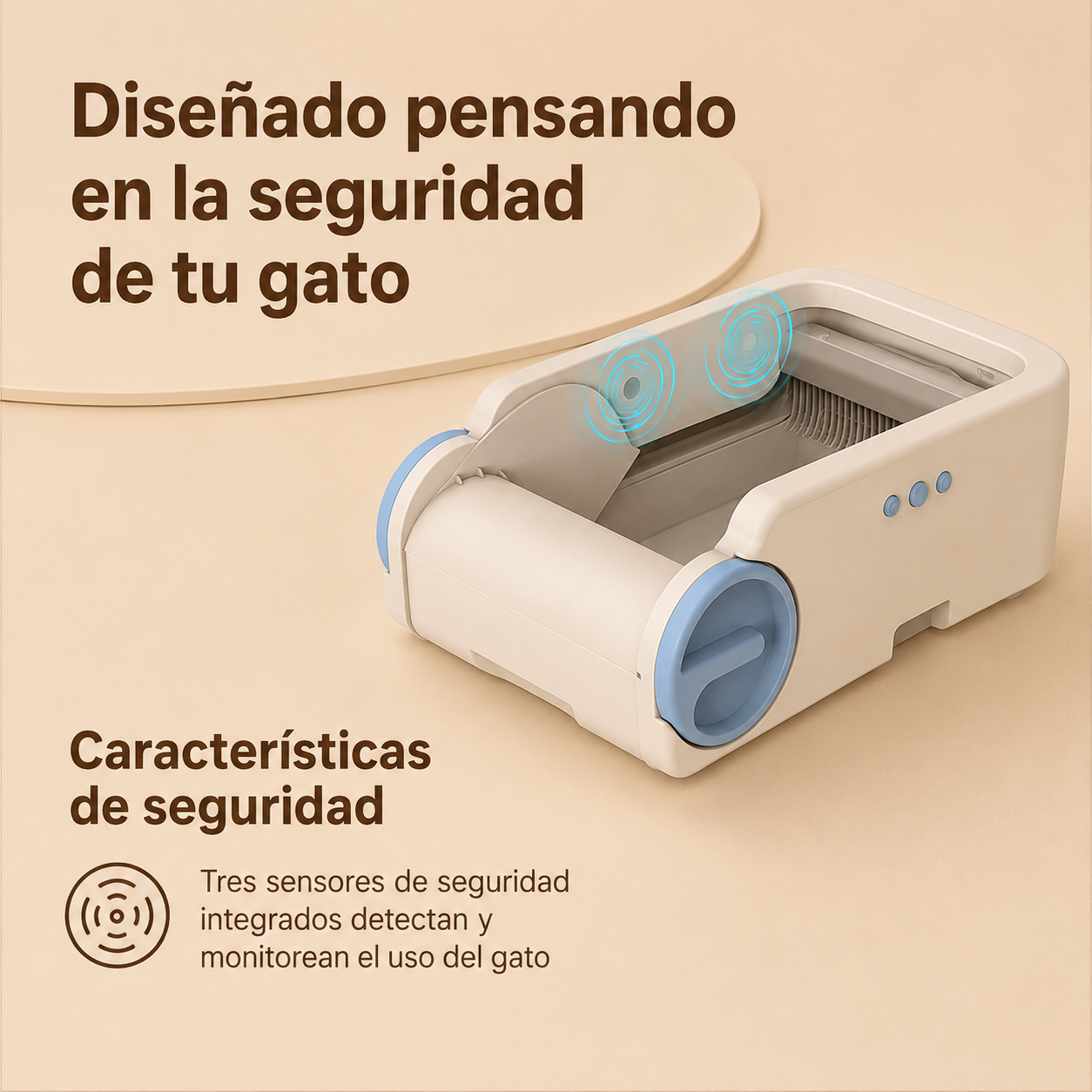 Arenero Automático Inteligente para Gatos WiFi BLW02